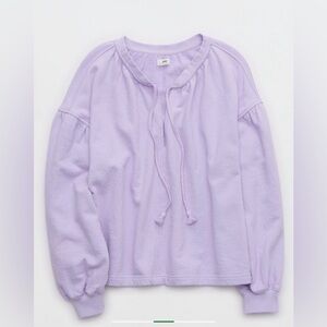 Aerie Women’s Easy StreetSweatshirt Lavender Size XS